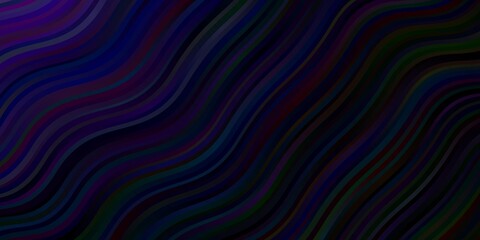Obraz premium Dark Purple, Pink vector texture with circular arc. Illustration in abstract style with gradient curved. Template for cellphones.