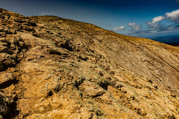 Paisajes del volcán Caldera Blanca de Lanzarote