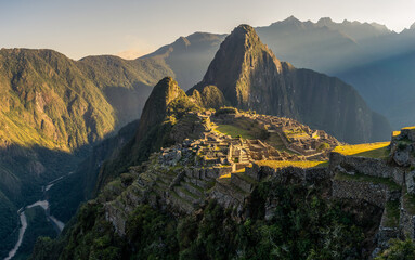 sunrise on the Machu Picchu