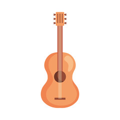 Fototapeta premium Guitar instrument design, Music sound melody song musical art and composition theme Vector illustration