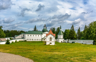 Fototapeta na wymiar Church of Jacob Borovichsky. Valdai Iversky Bogoroditsky Svyatoozersky Monastery