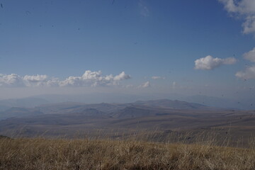 view of the mountains sarıkamış kars
