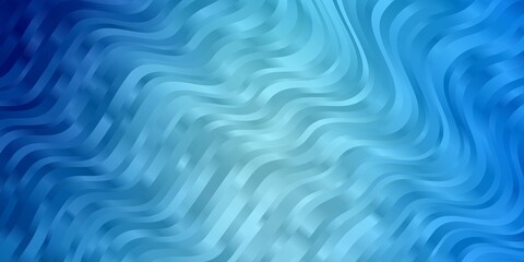 Light BLUE vector pattern with wry lines. Colorful illustration, which consists of curves. Pattern for booklets, leaflets.