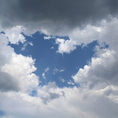 Cielo e nuvole in autunno