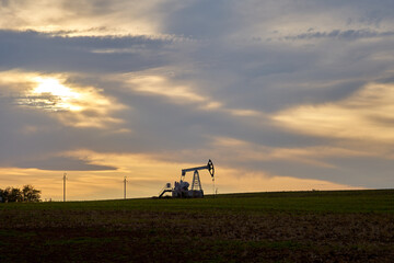 Fototapeta premium Technological oil and gas production. Production, transportation and processing of oil and gas. Production for the world's population.