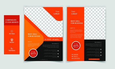 Flyer design | Corporate flyer design templates |  flyer and brochure design ideas | Print size brochure magazine Design