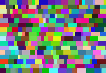 Nested colorful and different sized  rectangles vector background