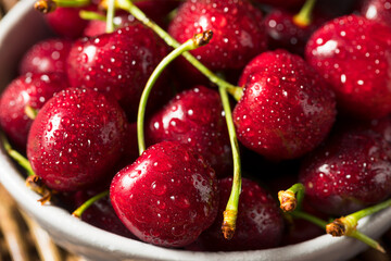 Raw Red Organic Cherries