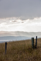 Obraz premium Fence before the Sky