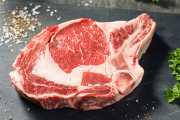 Raw Grass Fed Ribeye Steak
