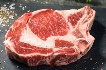 Raw Grass Fed Ribeye Steak