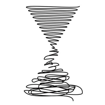  Degradation From Order To Chaos - Decline Vs Progress Illustration