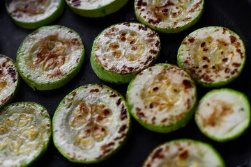 Tasty grilled zucchini