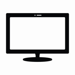 Online survey form on PC, computer vector illustration, monitor showing test exam paper paper document, electronic voting concept on the Internet, web training