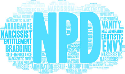 NPD Narcissistic Personality Disorder Word Cloud 