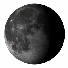Lune Fond Blanc - Moon White Background