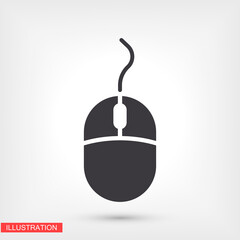 Computer mouse. Vector Eps 10 Design Flat Illustration best flashlight