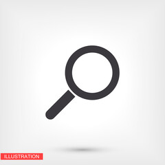 Search icon Vector  Eps 10  Lorem Ipsum Design Flat magnifier illustration