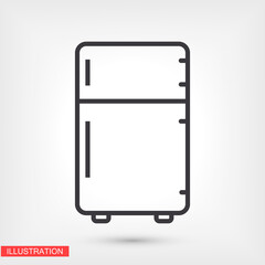 Fridge icon. Vector  Eps 10 . Lorem Ipsum Flat Design