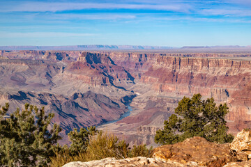 The Grand Canyon looking North East from the south rim, Arizona, USA