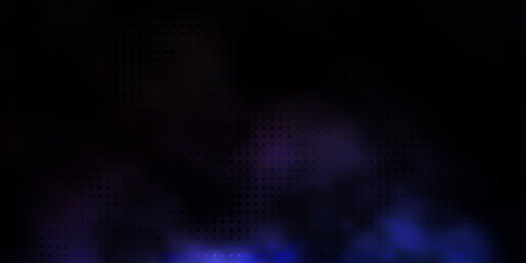 Dark BLUE vector template with circles. Abstract decorative design in gradient style with bubbles. Pattern for wallpapers, curtains.