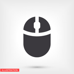 Computer mouse. Vector Eps 10 Design Flat Illustration best flashlight