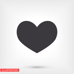 heart icon. beautiful heart. love in the icon. heart vector graphic. eternal love. 10 eps