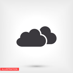 cloud icon. Vector Eps 10. Lorem Ipsum Flat Design м