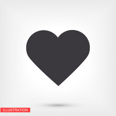 heart icon. beautiful heart. love in the icon. heart vector graphic. eternal love. 10 eps