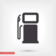 gas pump icon. Vector  Eps 10 . Lorem Ipsum Flat Design