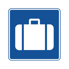 Baggage claim symbol pictogram