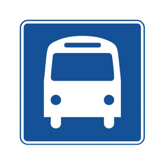 Bus symbol pictogram