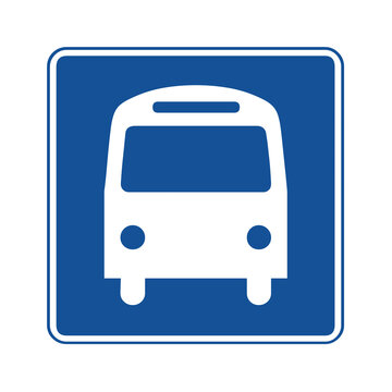 Bus symbol pictogram