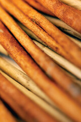 Close-up of dried sticks