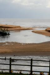 prado, bahia / brazil - september 12, 2008: mouth of the river Cahy in the city of Prado, in the...