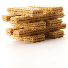 Close-up of a stack of waffles