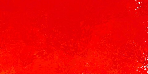 Dark brown vector backdrop with triangles, lines.