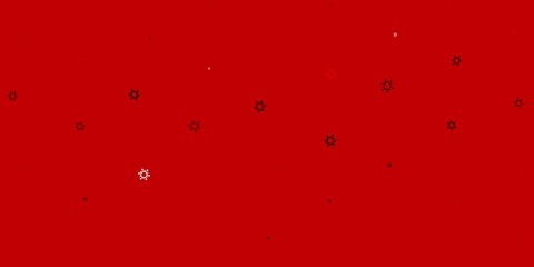 Light red, yellow vector texture with disease symbols.