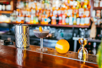 mise en place de un cocktail