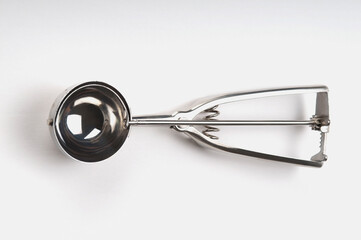 Close-up of an ice cream scoop