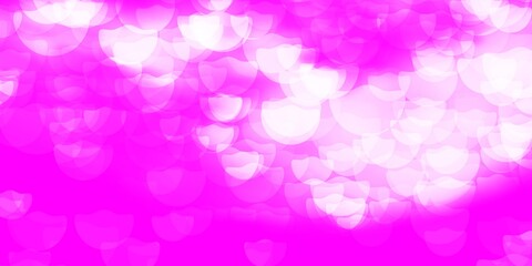 Light Purple vector pattern with spheres.
