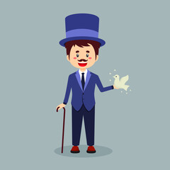 A Magician Is Putting On A Show