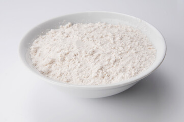 Fototapeta na wymiar Close-up of flour in a bowl