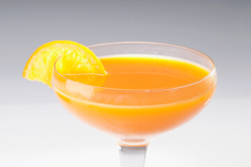 Close-up of a glass of orange juice