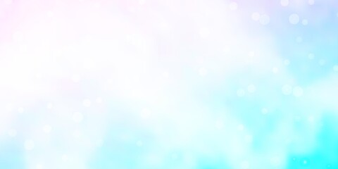 Obraz premium Light Pink, Blue vector layout with bright stars. Decorative illustration with stars on abstract template. Pattern for wrapping gifts.