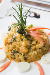 Close-up of risotto