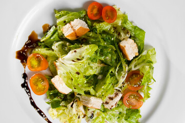 Close-up of a plate of vegetable salad