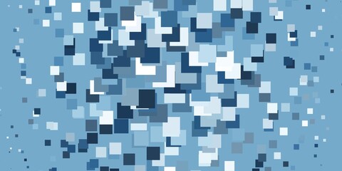 Light BLUE vector template in rectangles. Rectangles with colorful gradient on abstract background. Design for your business promotion.