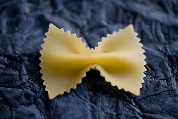 Close-up of bow tie pasta