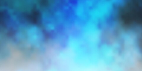 Dark BLUE vector pattern with clouds. Shining illustration with abstract gradient clouds. Pattern for your booklets, leaflets.